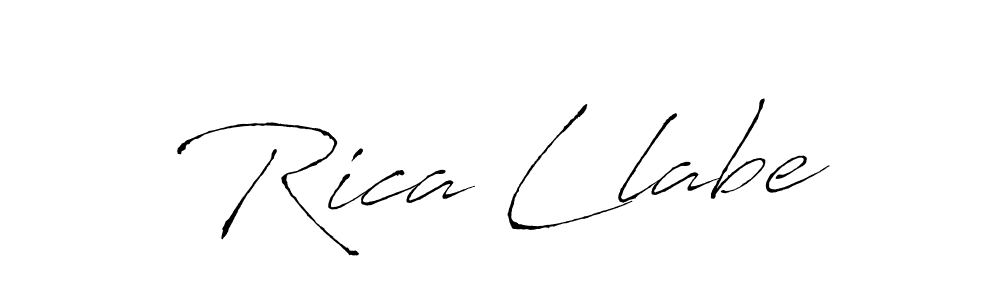 Also You can easily find your signature by using the search form. We will create Rica Llabe name handwritten signature images for you free of cost using Antro_Vectra sign style. Rica Llabe signature style 6 images and pictures png