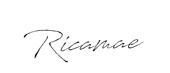 Create a beautiful signature design for name Ricamae. With this signature (Antro_Vectra) fonts, you can make a handwritten signature for free. Ricamae signature style 6 images and pictures png