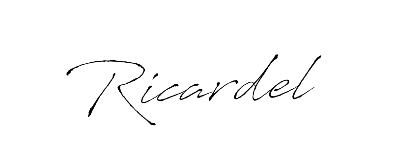 Ricardel stylish signature style. Best Handwritten Sign (Antro_Vectra) for my name. Handwritten Signature Collection Ideas for my name Ricardel. Ricardel signature style 6 images and pictures png