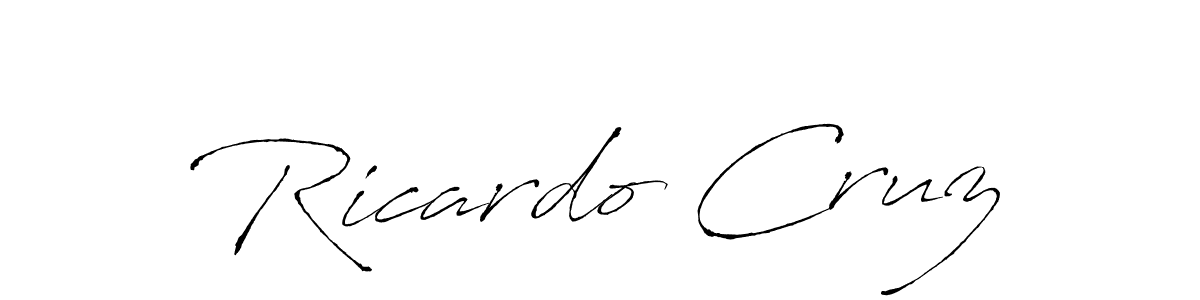 Ricardo Cruz stylish signature style. Best Handwritten Sign (Antro_Vectra) for my name. Handwritten Signature Collection Ideas for my name Ricardo Cruz. Ricardo Cruz signature style 6 images and pictures png