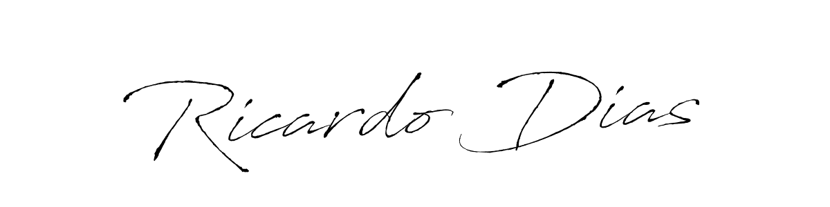 Design your own signature with our free online signature maker. With this signature software, you can create a handwritten (Antro_Vectra) signature for name Ricardo Dias. Ricardo Dias signature style 6 images and pictures png