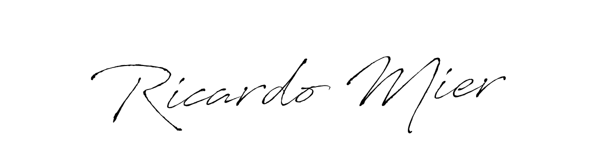 It looks lik you need a new signature style for name Ricardo Mier. Design unique handwritten (Antro_Vectra) signature with our free signature maker in just a few clicks. Ricardo Mier signature style 6 images and pictures png