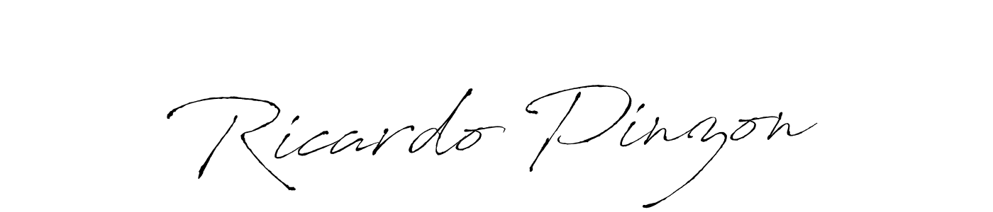 How to make Ricardo Pinzon name signature. Use Antro_Vectra style for creating short signs online. This is the latest handwritten sign. Ricardo Pinzon signature style 6 images and pictures png