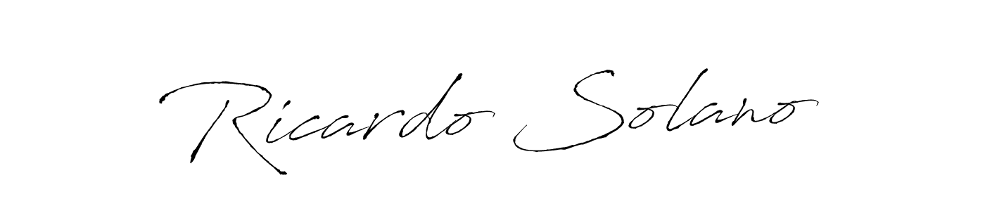 You should practise on your own different ways (Antro_Vectra) to write your name (Ricardo Solano) in signature. don't let someone else do it for you. Ricardo Solano signature style 6 images and pictures png