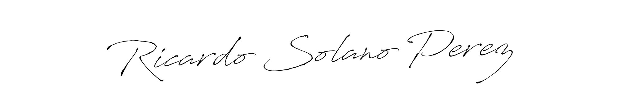 Make a short Ricardo Solano Perez signature style. Manage your documents anywhere anytime using Antro_Vectra. Create and add eSignatures, submit forms, share and send files easily. Ricardo Solano Perez signature style 6 images and pictures png