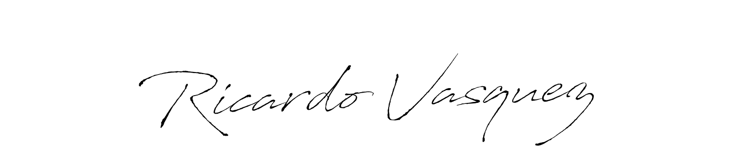 Also we have Ricardo Vasquez name is the best signature style. Create professional handwritten signature collection using Antro_Vectra autograph style. Ricardo Vasquez signature style 6 images and pictures png