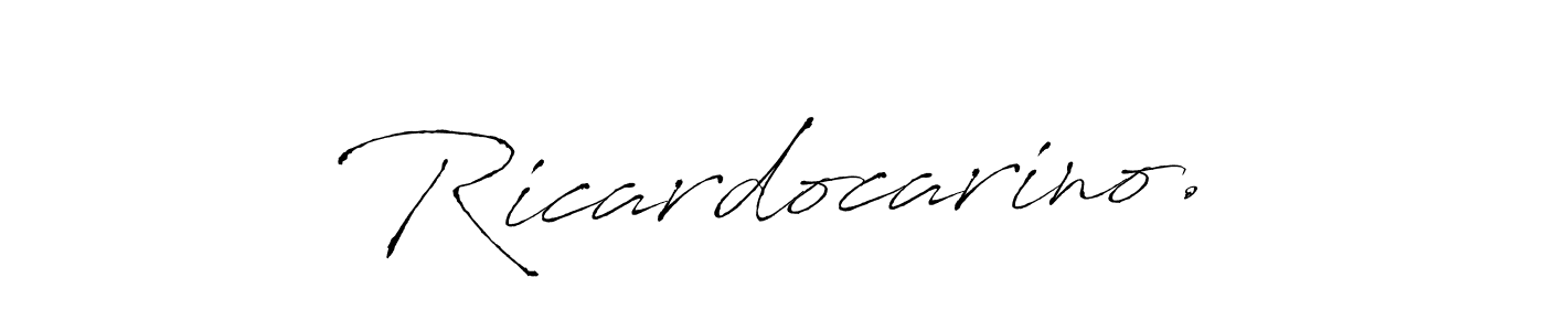 How to make Ricardocarino. signature? Antro_Vectra is a professional autograph style. Create handwritten signature for Ricardocarino. name. Ricardocarino. signature style 6 images and pictures png