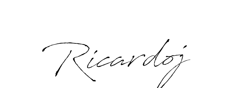 Make a beautiful signature design for name Ricardoj. With this signature (Antro_Vectra) style, you can create a handwritten signature for free. Ricardoj signature style 6 images and pictures png