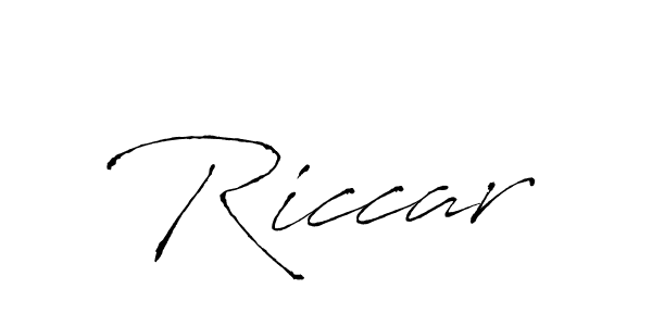 Use a signature maker to create a handwritten signature online. With this signature software, you can design (Antro_Vectra) your own signature for name Riccar. Riccar signature style 6 images and pictures png