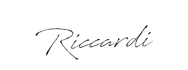 Create a beautiful signature design for name Riccardi. With this signature (Antro_Vectra) fonts, you can make a handwritten signature for free. Riccardi signature style 6 images and pictures png