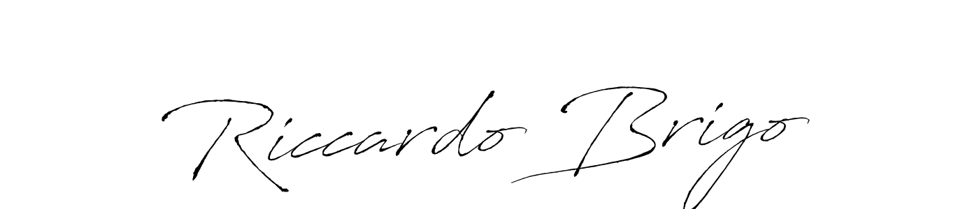 Also we have Riccardo Brigo name is the best signature style. Create professional handwritten signature collection using Antro_Vectra autograph style. Riccardo Brigo signature style 6 images and pictures png