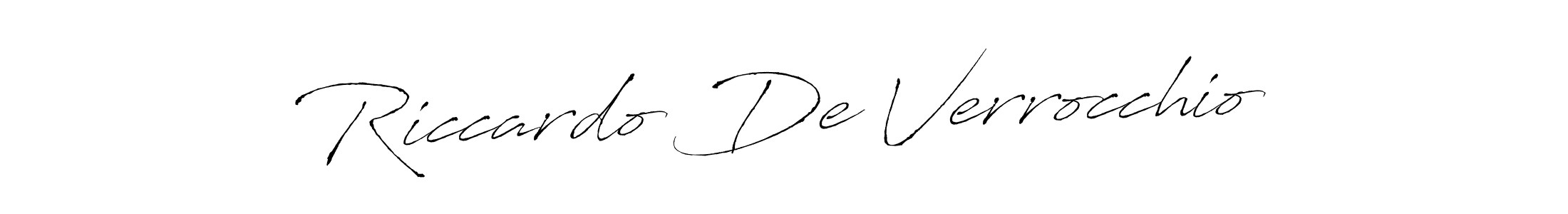 It looks lik you need a new signature style for name Riccardo De Verrocchio. Design unique handwritten (Antro_Vectra) signature with our free signature maker in just a few clicks. Riccardo De Verrocchio signature style 6 images and pictures png