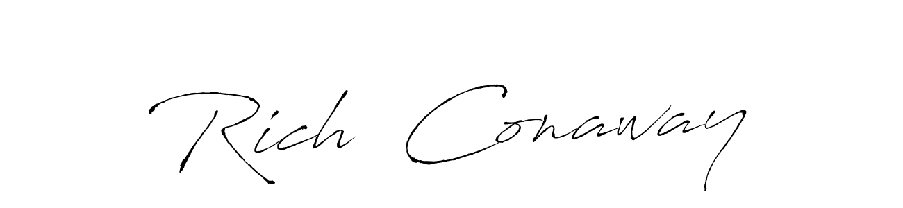 Similarly Antro_Vectra is the best handwritten signature design. Signature creator online .You can use it as an online autograph creator for name Rich  Conaway. Rich  Conaway signature style 6 images and pictures png