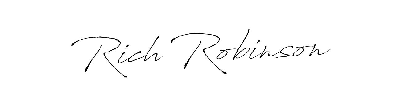 Make a beautiful signature design for name Rich Robinson. Use this online signature maker to create a handwritten signature for free. Rich Robinson signature style 6 images and pictures png