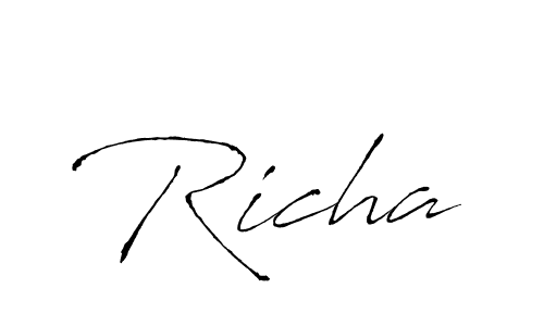 Once you've used our free online signature maker to create your best signature Antro_Vectra style, it's time to enjoy all of the benefits that Richa name signing documents. Richa signature style 6 images and pictures png