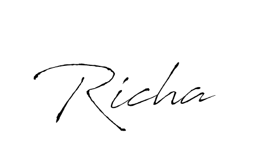 Also we have Richa name is the best signature style. Create professional handwritten signature collection using Antro_Vectra autograph style. Richa signature style 6 images and pictures png