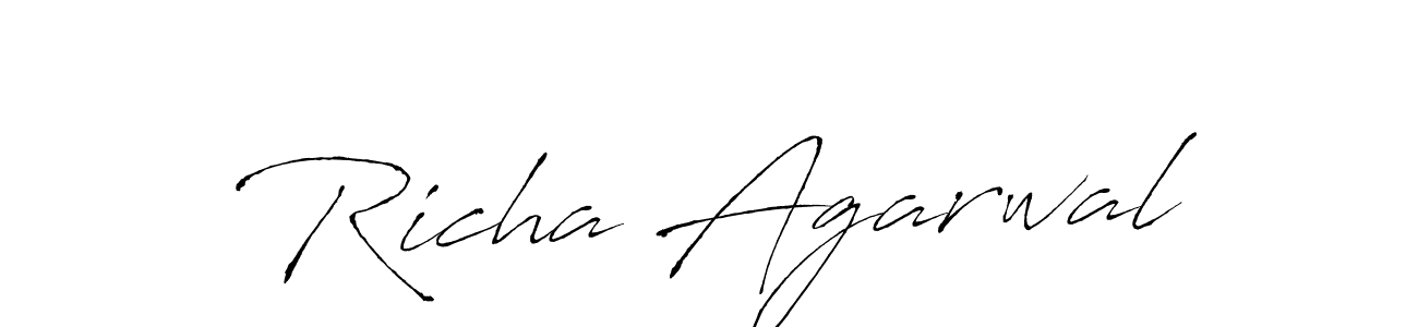 It looks lik you need a new signature style for name Richa Agarwal. Design unique handwritten (Antro_Vectra) signature with our free signature maker in just a few clicks. Richa Agarwal signature style 6 images and pictures png
