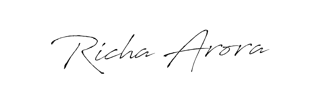 You can use this online signature creator to create a handwritten signature for the name Richa Arora. This is the best online autograph maker. Richa Arora signature style 6 images and pictures png
