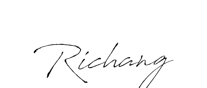 Richang stylish signature style. Best Handwritten Sign (Antro_Vectra) for my name. Handwritten Signature Collection Ideas for my name Richang. Richang signature style 6 images and pictures png