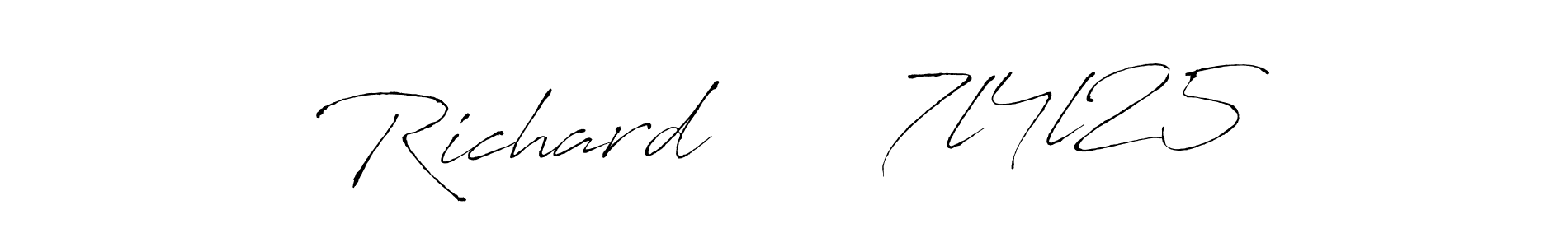 Also we have Richard      7l4l25 name is the best signature style. Create professional handwritten signature collection using Antro_Vectra autograph style. Richard      7l4l25 signature style 6 images and pictures png