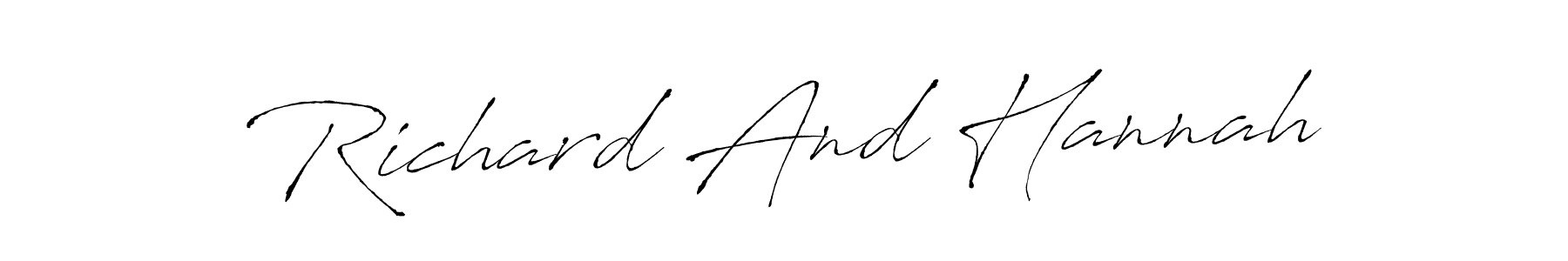 Make a short Richard And Hannah signature style. Manage your documents anywhere anytime using Antro_Vectra. Create and add eSignatures, submit forms, share and send files easily. Richard And Hannah signature style 6 images and pictures png