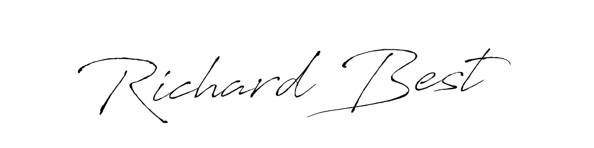 Use a signature maker to create a handwritten signature online. With this signature software, you can design (Antro_Vectra) your own signature for name Richard Best. Richard Best signature style 6 images and pictures png