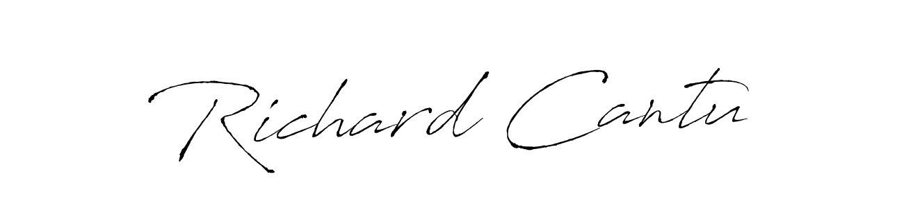 Use a signature maker to create a handwritten signature online. With this signature software, you can design (Antro_Vectra) your own signature for name Richard Cantu. Richard Cantu signature style 6 images and pictures png