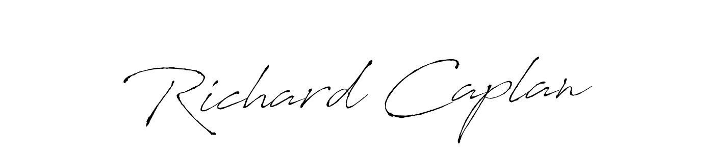 You should practise on your own different ways (Antro_Vectra) to write your name (Richard Caplan) in signature. don't let someone else do it for you. Richard Caplan signature style 6 images and pictures png