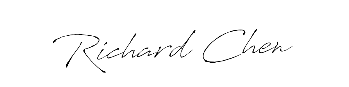 You should practise on your own different ways (Antro_Vectra) to write your name (Richard Chen) in signature. don't let someone else do it for you. Richard Chen signature style 6 images and pictures png