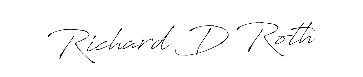 How to make Richard D Roth signature? Antro_Vectra is a professional autograph style. Create handwritten signature for Richard D Roth name. Richard D Roth signature style 6 images and pictures png