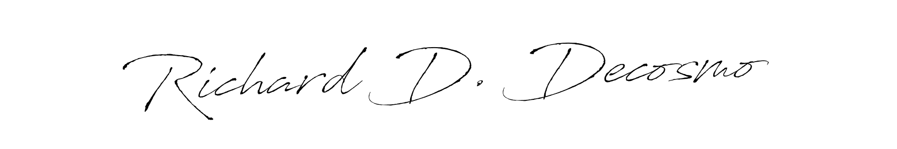 This is the best signature style for the Richard D. Decosmo name. Also you like these signature font (Antro_Vectra). Mix name signature. Richard D. Decosmo signature style 6 images and pictures png