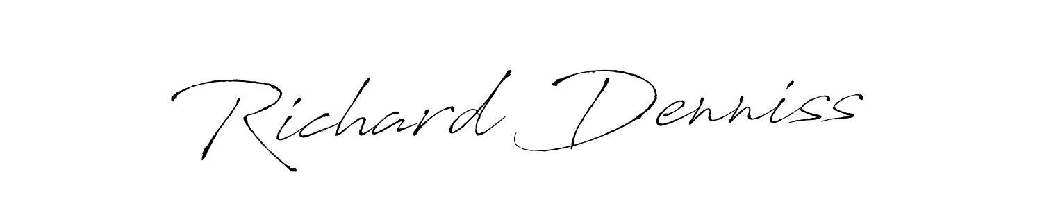 Antro_Vectra is a professional signature style that is perfect for those who want to add a touch of class to their signature. It is also a great choice for those who want to make their signature more unique. Get Richard Denniss name to fancy signature for free. Richard Denniss signature style 6 images and pictures png