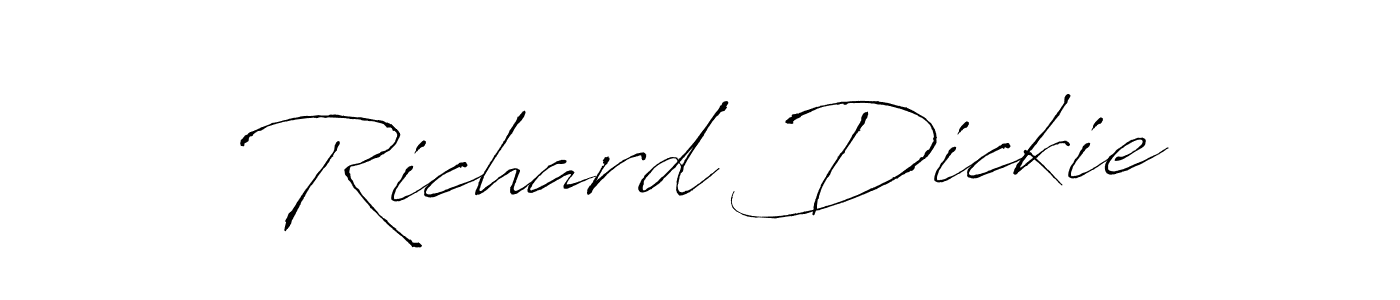 Richard Dickie stylish signature style. Best Handwritten Sign (Antro_Vectra) for my name. Handwritten Signature Collection Ideas for my name Richard Dickie. Richard Dickie signature style 6 images and pictures png
