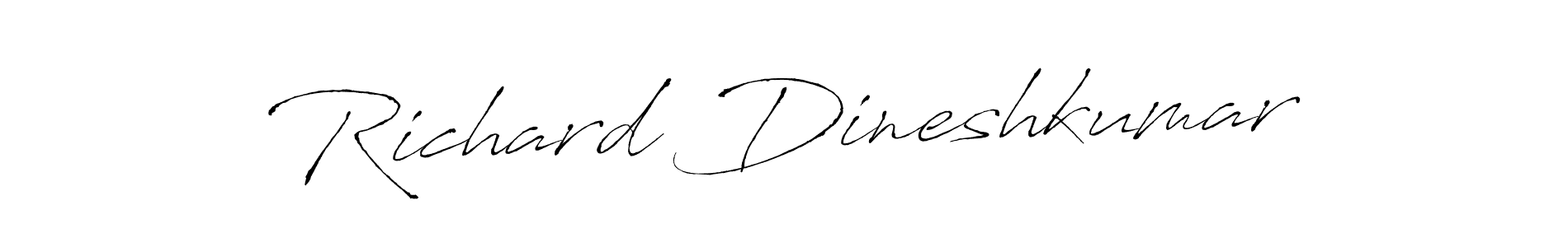 You should practise on your own different ways (Antro_Vectra) to write your name (Richard Dineshkumar) in signature. don't let someone else do it for you. Richard Dineshkumar signature style 6 images and pictures png