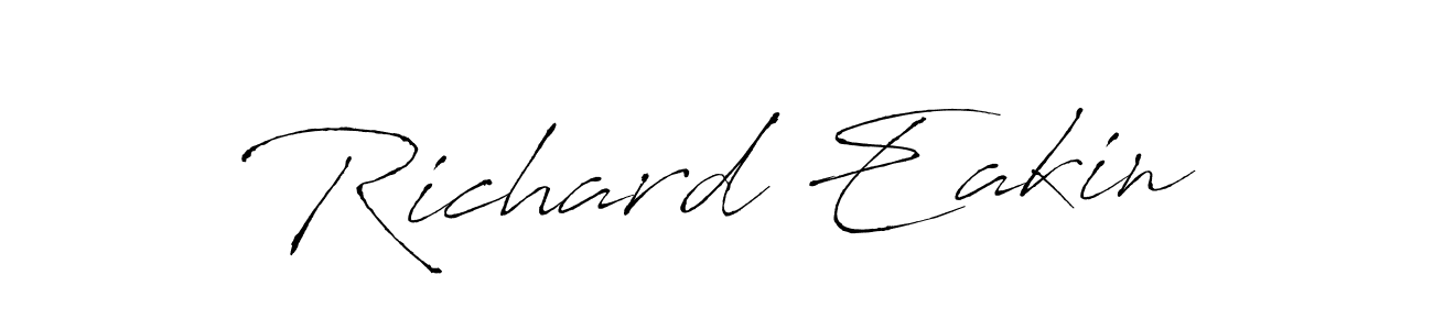 Create a beautiful signature design for name Richard Eakin. With this signature (Antro_Vectra) fonts, you can make a handwritten signature for free. Richard Eakin signature style 6 images and pictures png