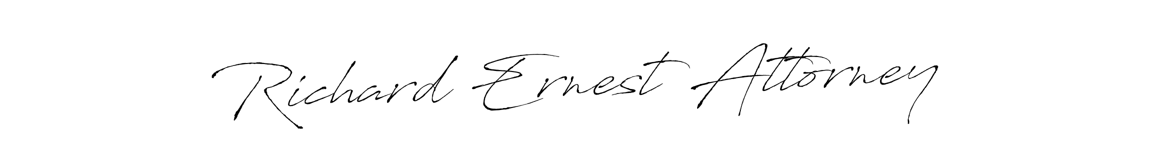 Make a beautiful signature design for name Richard Ernest Attorney. With this signature (Antro_Vectra) style, you can create a handwritten signature for free. Richard Ernest Attorney signature style 6 images and pictures png