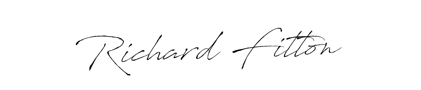 Create a beautiful signature design for name Richard Fitton. With this signature (Antro_Vectra) fonts, you can make a handwritten signature for free. Richard Fitton signature style 6 images and pictures png