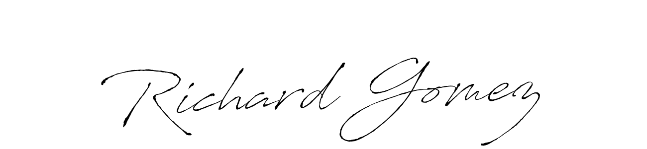 Also You can easily find your signature by using the search form. We will create Richard Gomez name handwritten signature images for you free of cost using Antro_Vectra sign style. Richard Gomez signature style 6 images and pictures png