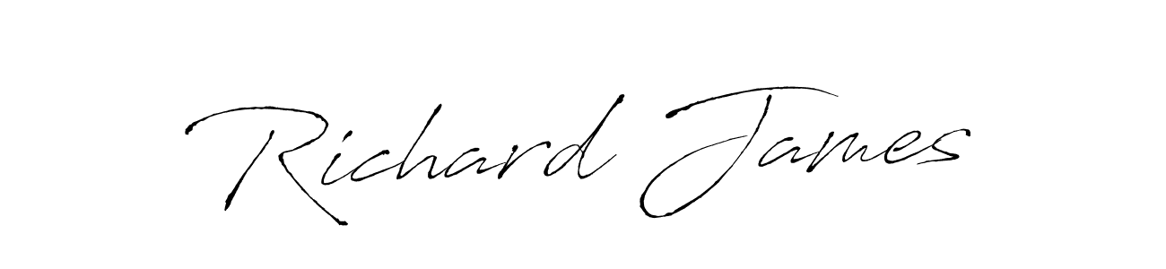 Create a beautiful signature design for name Richard James. With this signature (Antro_Vectra) fonts, you can make a handwritten signature for free. Richard James signature style 6 images and pictures png