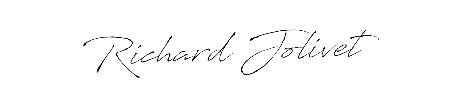 Create a beautiful signature design for name Richard Jolivet. With this signature (Antro_Vectra) fonts, you can make a handwritten signature for free. Richard Jolivet signature style 6 images and pictures png