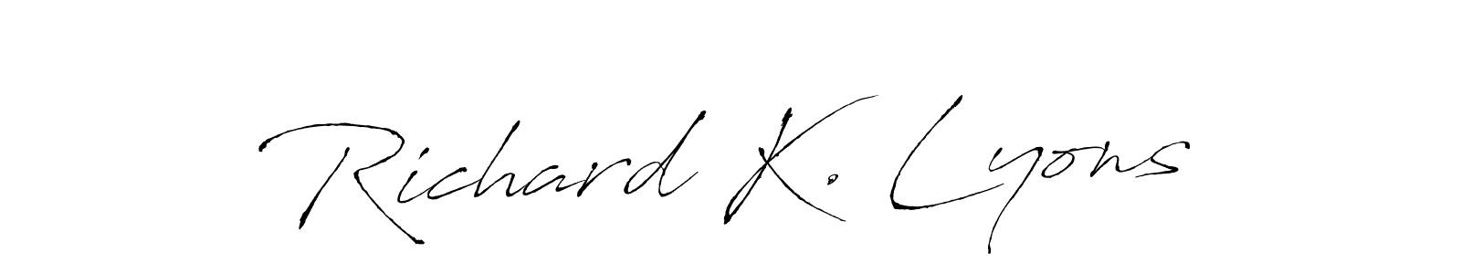 See photos of Richard K. Lyons official signature by Spectra . Check more albums & portfolios. Read reviews & check more about Antro_Vectra font. Richard K. Lyons signature style 6 images and pictures png