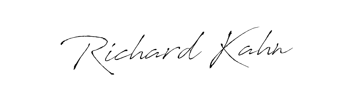 Create a beautiful signature design for name Richard Kahn. With this signature (Antro_Vectra) fonts, you can make a handwritten signature for free. Richard Kahn signature style 6 images and pictures png