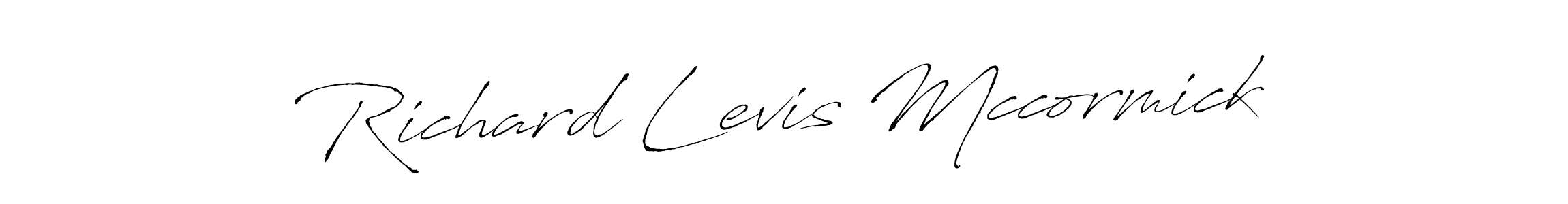 How to make Richard Levis Mccormick name signature. Use Antro_Vectra style for creating short signs online. This is the latest handwritten sign. Richard Levis Mccormick signature style 6 images and pictures png