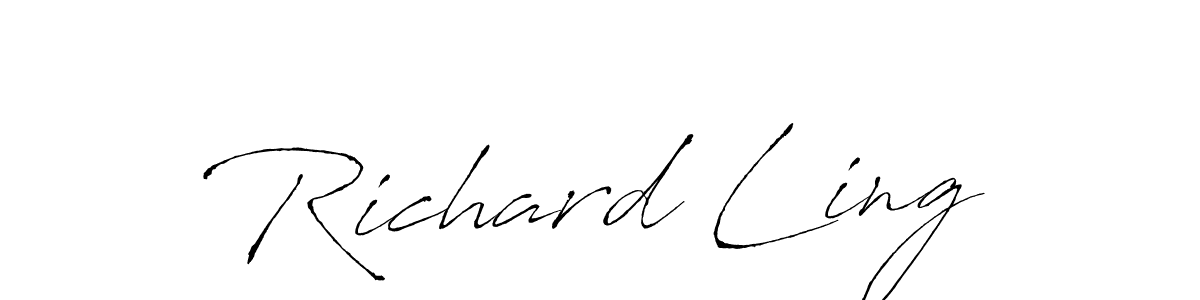 You should practise on your own different ways (Antro_Vectra) to write your name (Richard Ling) in signature. don't let someone else do it for you. Richard Ling signature style 6 images and pictures png