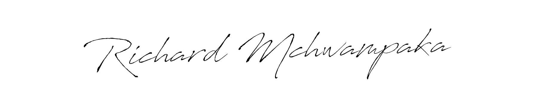 Create a beautiful signature design for name Richard Mchwampaka. With this signature (Antro_Vectra) fonts, you can make a handwritten signature for free. Richard Mchwampaka signature style 6 images and pictures png