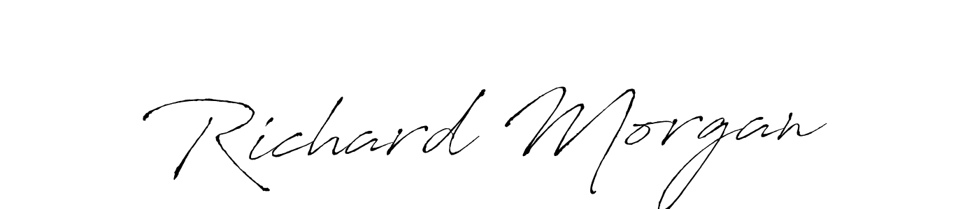 How to make Richard Morgan name signature. Use Antro_Vectra style for creating short signs online. This is the latest handwritten sign. Richard Morgan signature style 6 images and pictures png