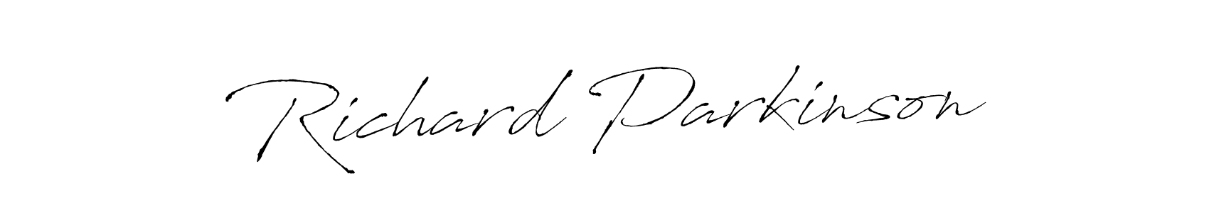 Richard Parkinson stylish signature style. Best Handwritten Sign (Antro_Vectra) for my name. Handwritten Signature Collection Ideas for my name Richard Parkinson. Richard Parkinson signature style 6 images and pictures png