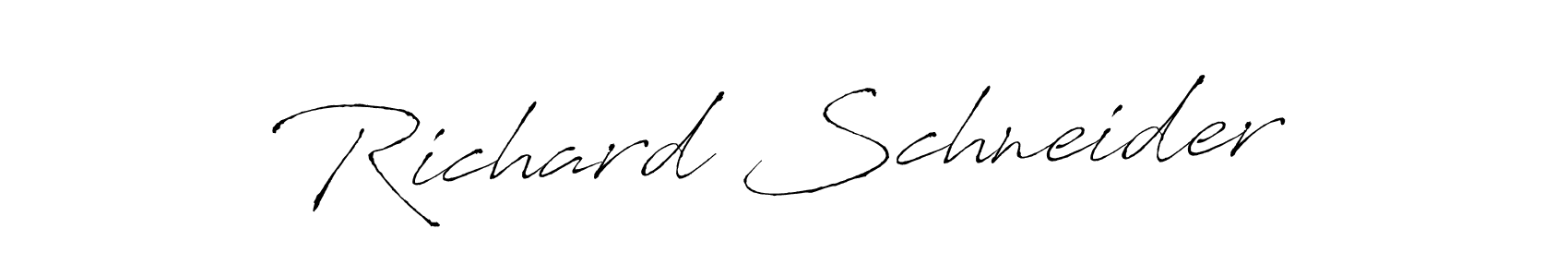 Design your own signature with our free online signature maker. With this signature software, you can create a handwritten (Antro_Vectra) signature for name Richard Schneider. Richard Schneider signature style 6 images and pictures png