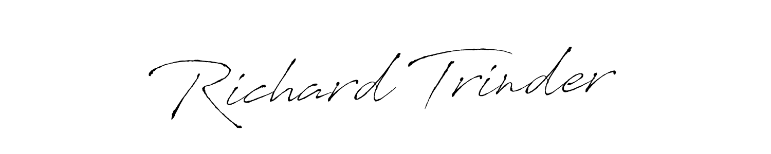 Make a beautiful signature design for name Richard Trinder. With this signature (Antro_Vectra) style, you can create a handwritten signature for free. Richard Trinder signature style 6 images and pictures png