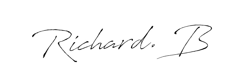 It looks lik you need a new signature style for name Richard. B. Design unique handwritten (Antro_Vectra) signature with our free signature maker in just a few clicks. Richard. B signature style 6 images and pictures png